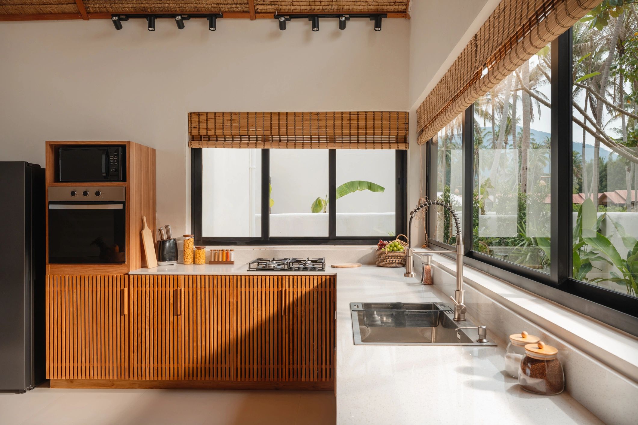 Modern kitchen with premium appliances in a bright home